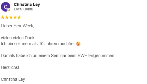 Google-Bewertung von Christina Ley, 5 von 5 Sternen