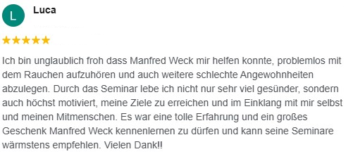 Google-Bewertung von Luca, 5 von 5 Sternen